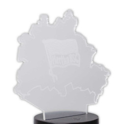 Hertha BSC Berlin LED Licht - Berlin-Karte - Nachtlicht Leuchte Lampe HBSCB
