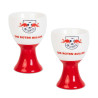 RB Leipzig Club Eierbecher - Logo - 2er Set rot/weiß RBL