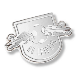 RB Leipzig Club Mono Pin - Logo silber poliert - Button Anstecker RBL - Plus Lesezeichen Wir lieben Fußball