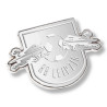 RB Leipzig Club Mono Pin - Logo silber poliert - Button Anstecker RBL - Plus Lesezeichen Wir lieben Fußball