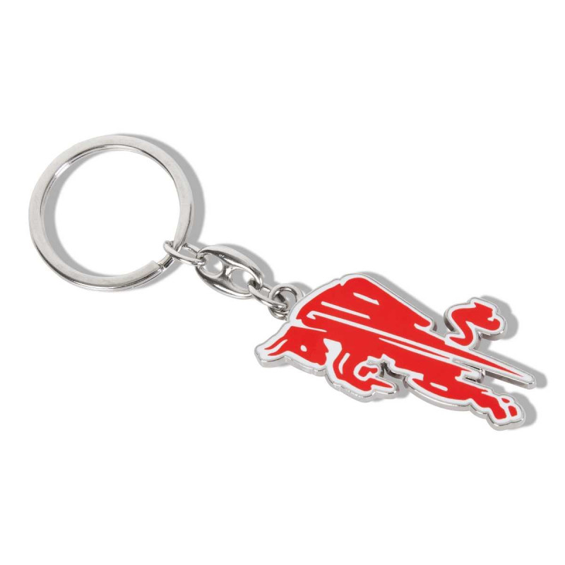 RB Leipzig Schlüsselanhänger - Dynamischer Bulle - Metall Anhänger Keychains RBL