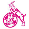 1. FC Köln Aufkleber - Logo pink - 8 cm Autoaufkleber Sticker