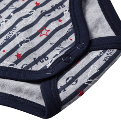 FC Bayern München Baby Body - Torjäger - blau/grau Kurzarm Bodie FCB - diverse Größen