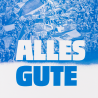 Hertha BSC Berlin Karte - Alles Gute - Fankurve Geburtstagskarte blau/weiß Glückwunschkarte
