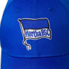Hertha BSC Berlin Basecap - Fahne Pur Basic - Blau | Kappe | Sticklogo | Cap | HBSCB