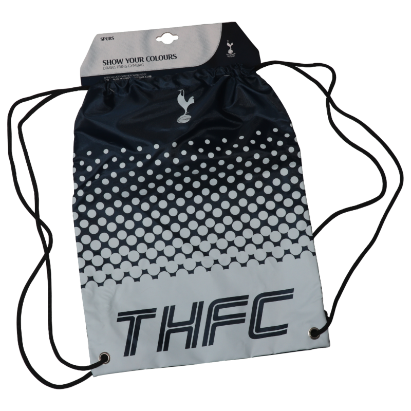 Tottenham Hotspur FC Turnbeutel schwarz-weiß Gym Bag Sportbeutel Rucksack