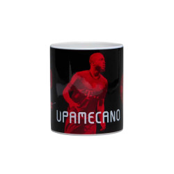 FC Bayern München Tasse - Upamecano - schwarz Signatur Kaffeetasse, Mug FCB