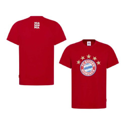 FC Bayern München T-Shirt - 5 Sterne - Logo rot FCB Shirt div. Größen