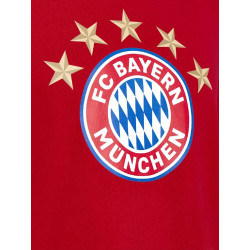 FC Bayern München T-Shirt - 5 Sterne - Logo rot FCB Shirt div. Größen