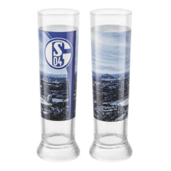 FC Schalke 04 Pilsstange 2er Set Pilsglas | Bierglas | Glas S04