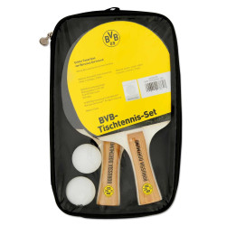Borussia Dortmund Tischtennis Set (Tischtennis-Schläger und -Bälle) BVB 09