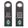 SV Werder Bremen Türhänger - Zutritt nur für Werder Fans - Türanhänger