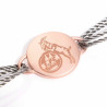 1. FC Köln Damen Armband - Kordel roségold - Band mit Anhänger