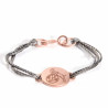 1. FC Köln Damen Armband - Kordel roségold - Band mit Anhänger