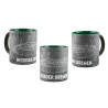 SV Werder Bremen Tasse - Softtouch - grau/grün Kaffetasse | Becher