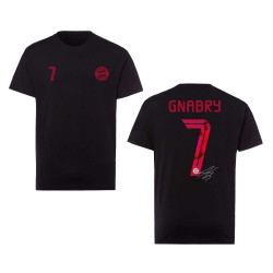 FC Bayern München T-Shirt - Serge Gnabry - schwarz | Shirt | FCB  | Gr. L bis 3XL wählbar