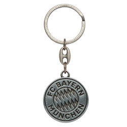 FC Bayern München Schlüsselanhänger - Logo silber - Anhänger FCB