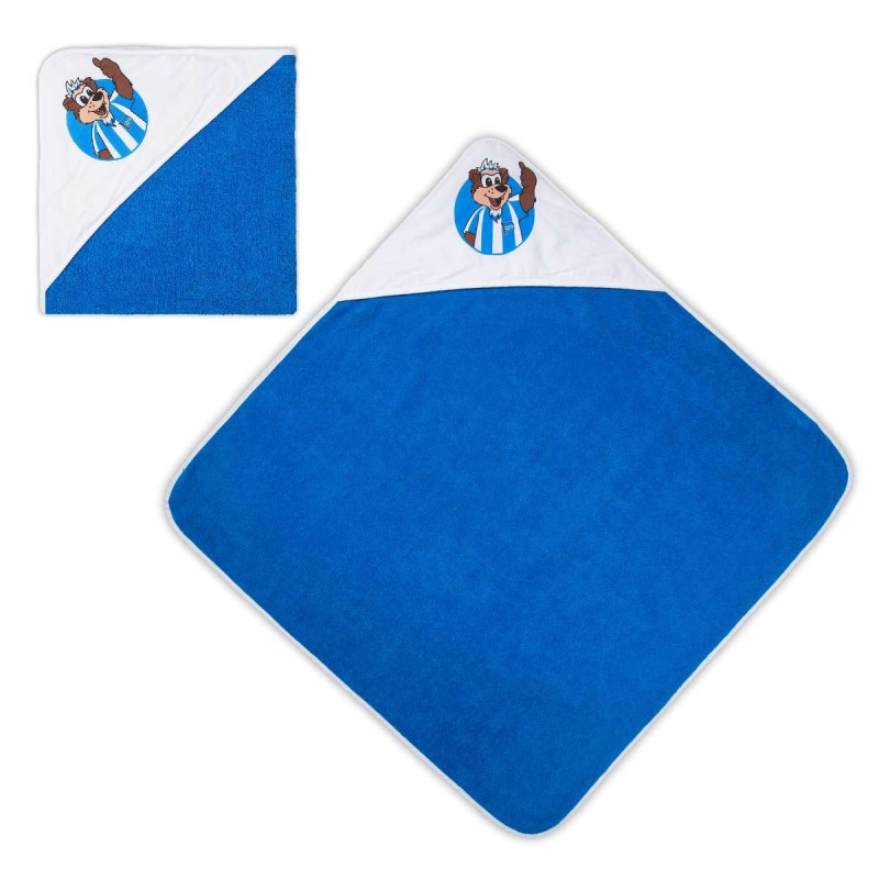 Hertha BSC Berlin Baby Badetuch Herthino Kapuzenbadetuch blau Kapuzentuch