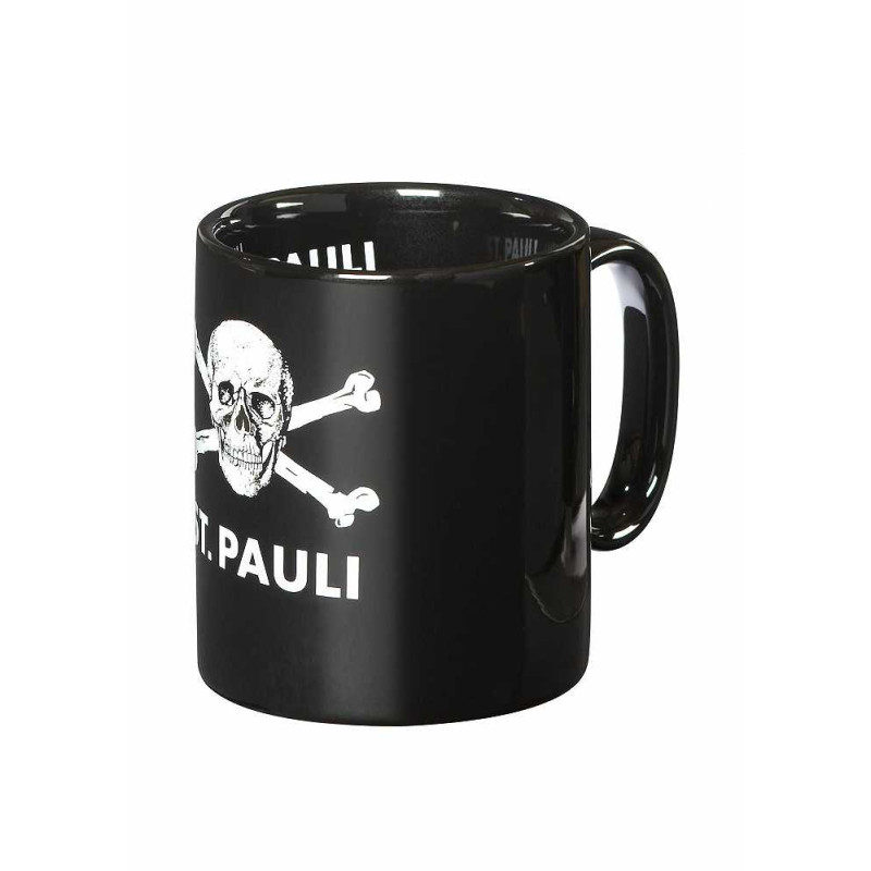 FC St. Pauli Tasse - Totenkopf - schwarz Kaffeetasse Kaffeebecher Becher
