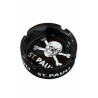 FC St. Pauli Aschenbecher Totenkopf schwarz Ascher rund Keramik Ashtray rund