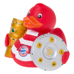 FC Bayern München Badeente - Erfolge - Quietscheente Double Gewinner Ente FCB