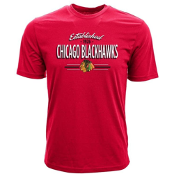 Levelwear NHL Chicago Blackhawks T-Shirt - Crowned  - rot Shirt Größe L / XL