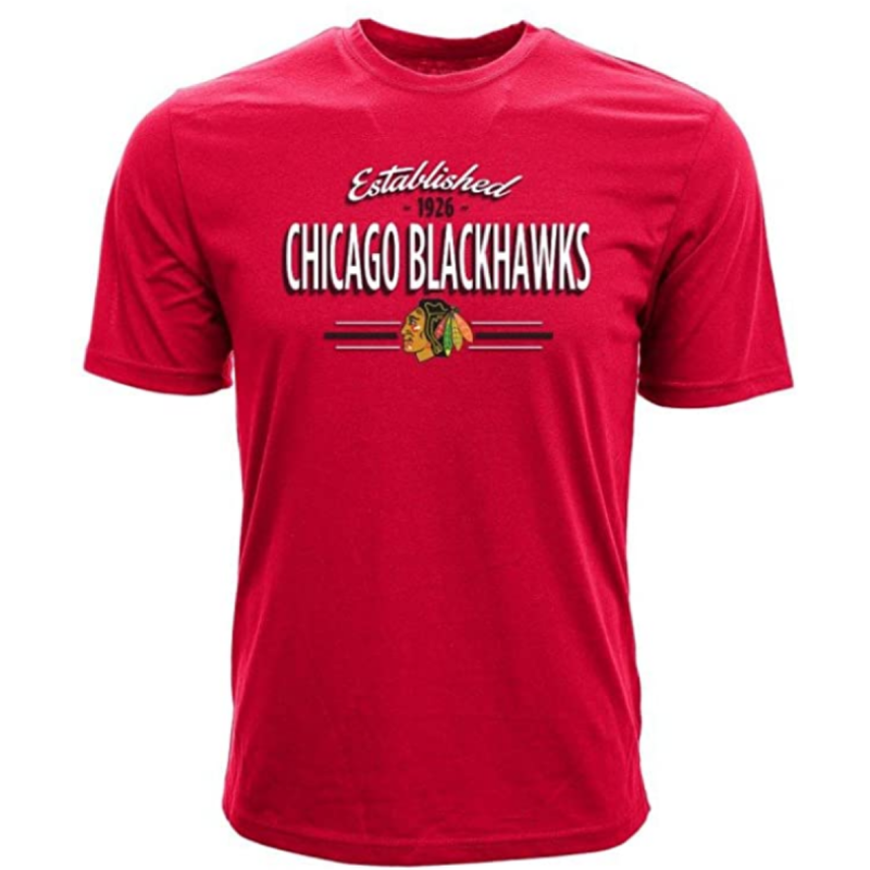 Levelwear NHL Chicago Blackhawks T-Shirt - Crowned  - rot Shirt Größe L / XL