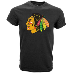 Levelwear NHL Chicago Blackhawks T-Shirt - Core Logo - schwarz Shirt - diverse Größen